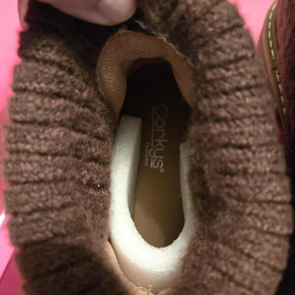 Cabin Cozy – Quilted Cuff Boots in Brown Oiled by Corkys - Picture 3 of 4